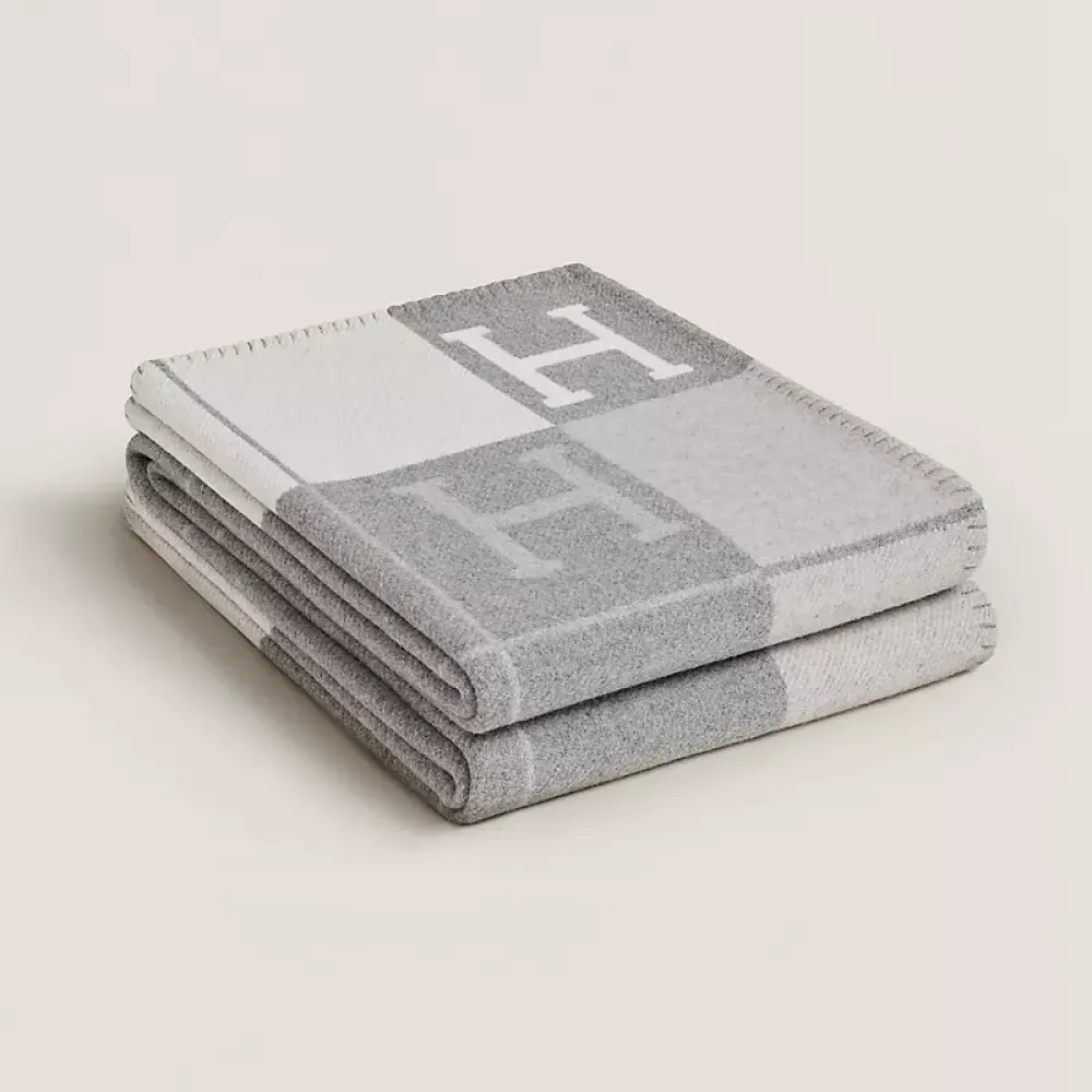AVALON BLANKET · ecru / gris clair