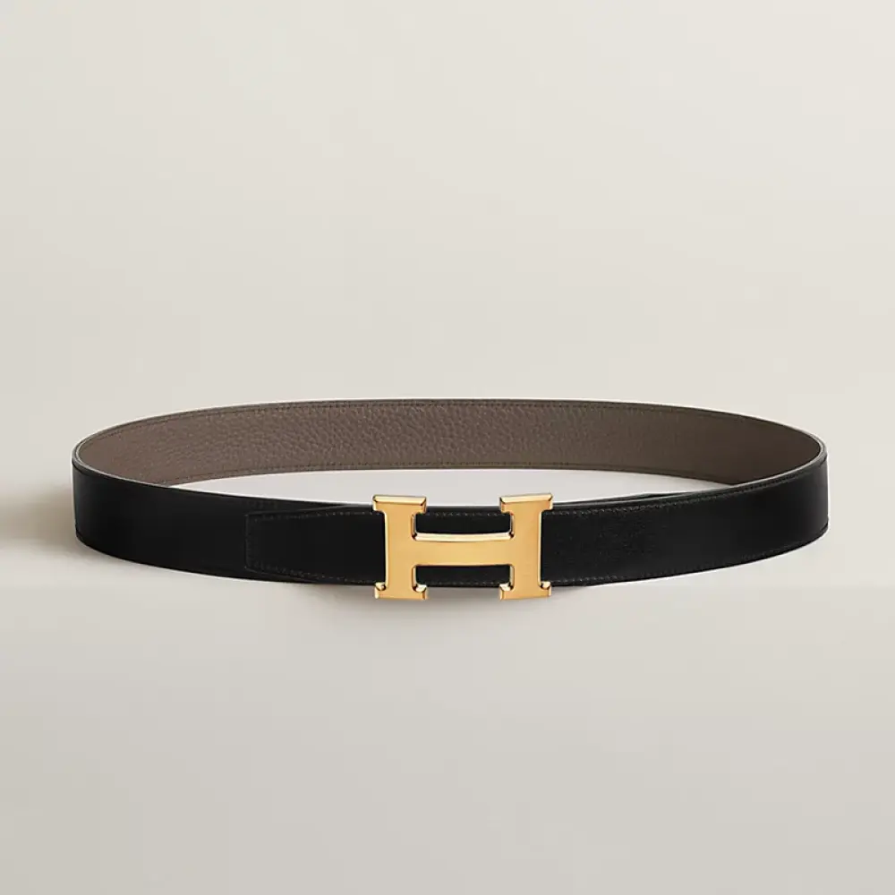 HERMES BELT 32MM black etain