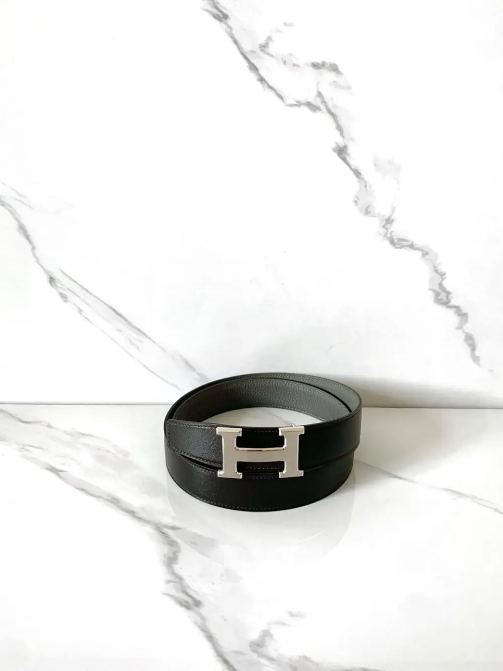 HERMES BELT 32MM black etain