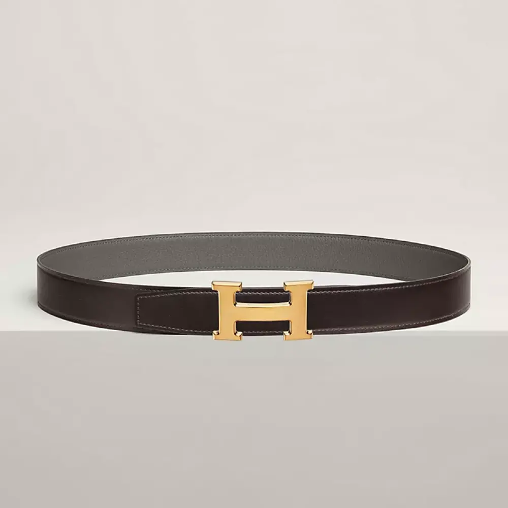 HERMES BELT 32MM choco etain