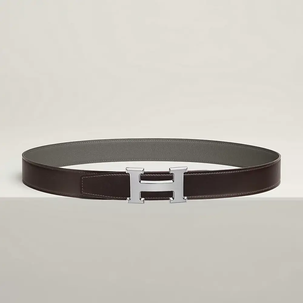 HERMES BELT 32MM choco etain
