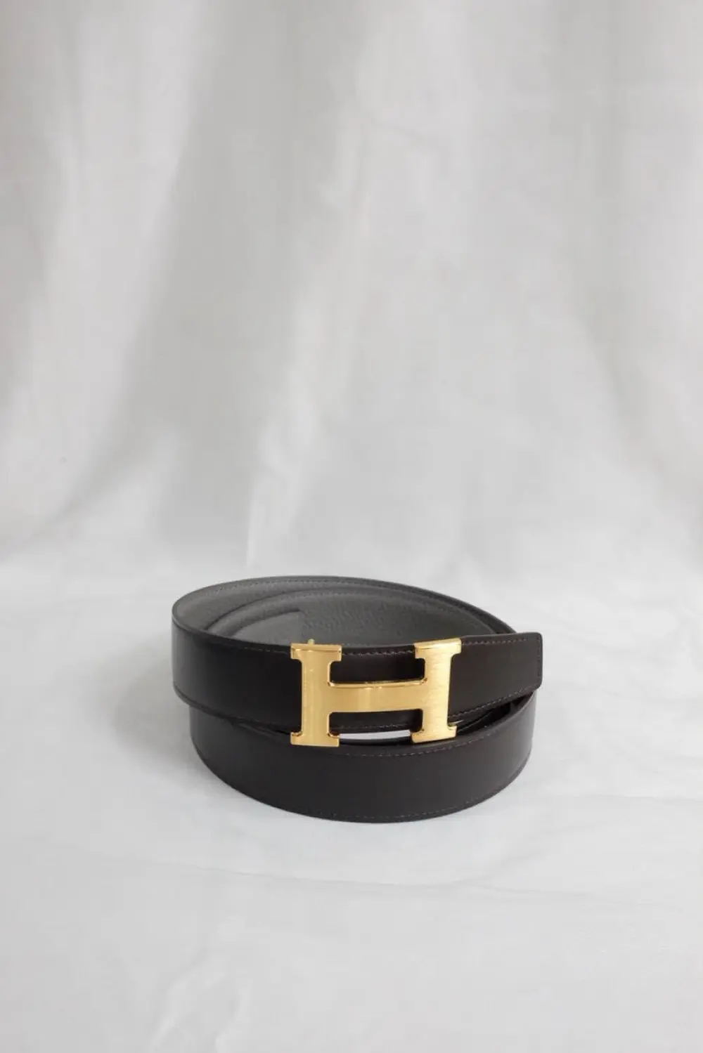 HERMES BELT 32MM choco etain