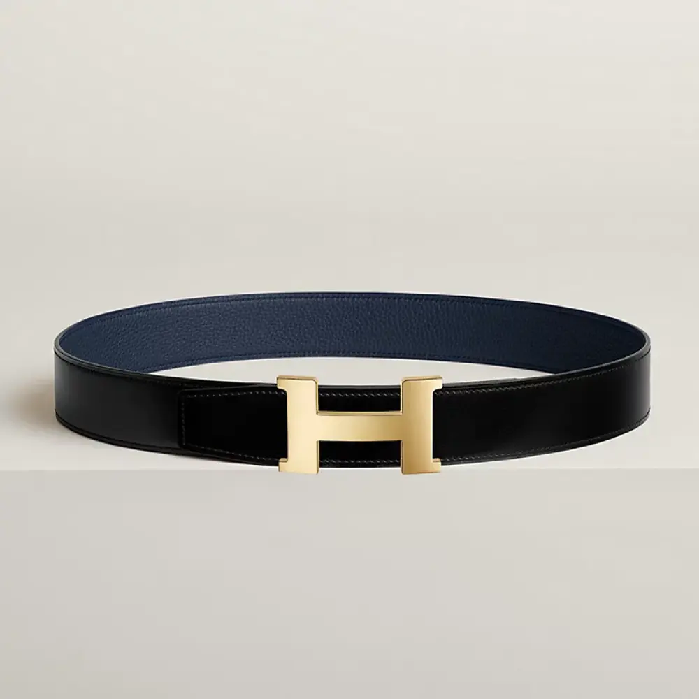 HERMES BELT 38MM black blue nuit
