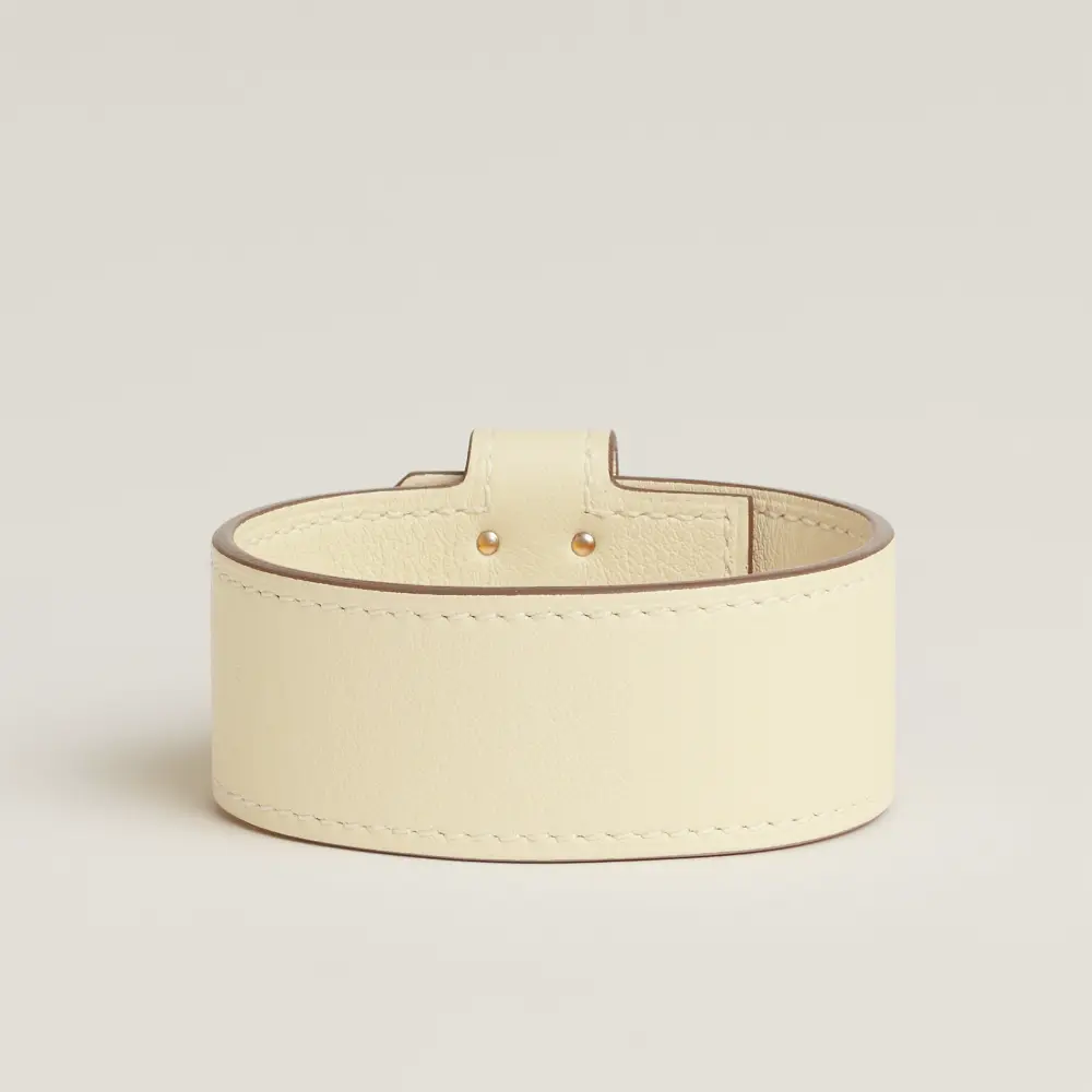 HERMES BRACELET KELLY TWIST nata white ghw