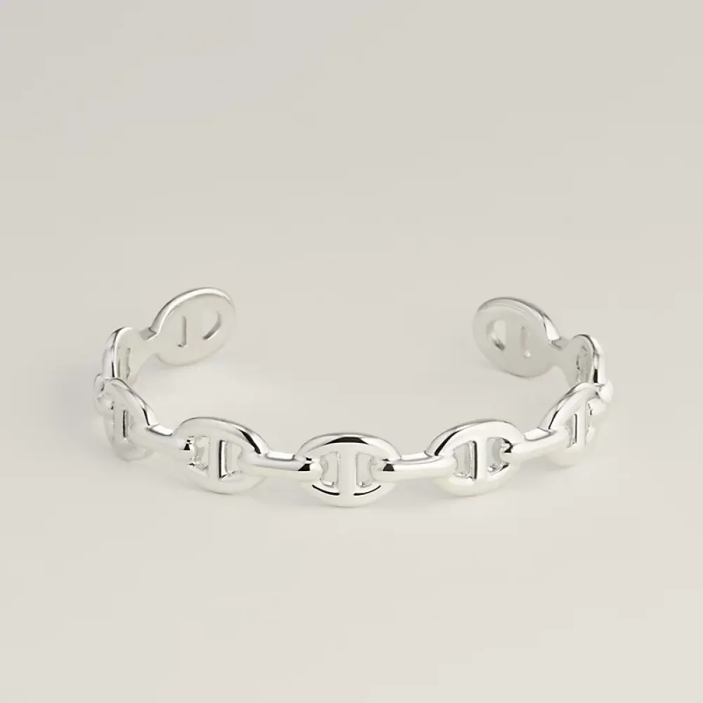 CHAINE D'ANCRE ENCHAINEE BRACELET (MEDIUM MODEL) · silver