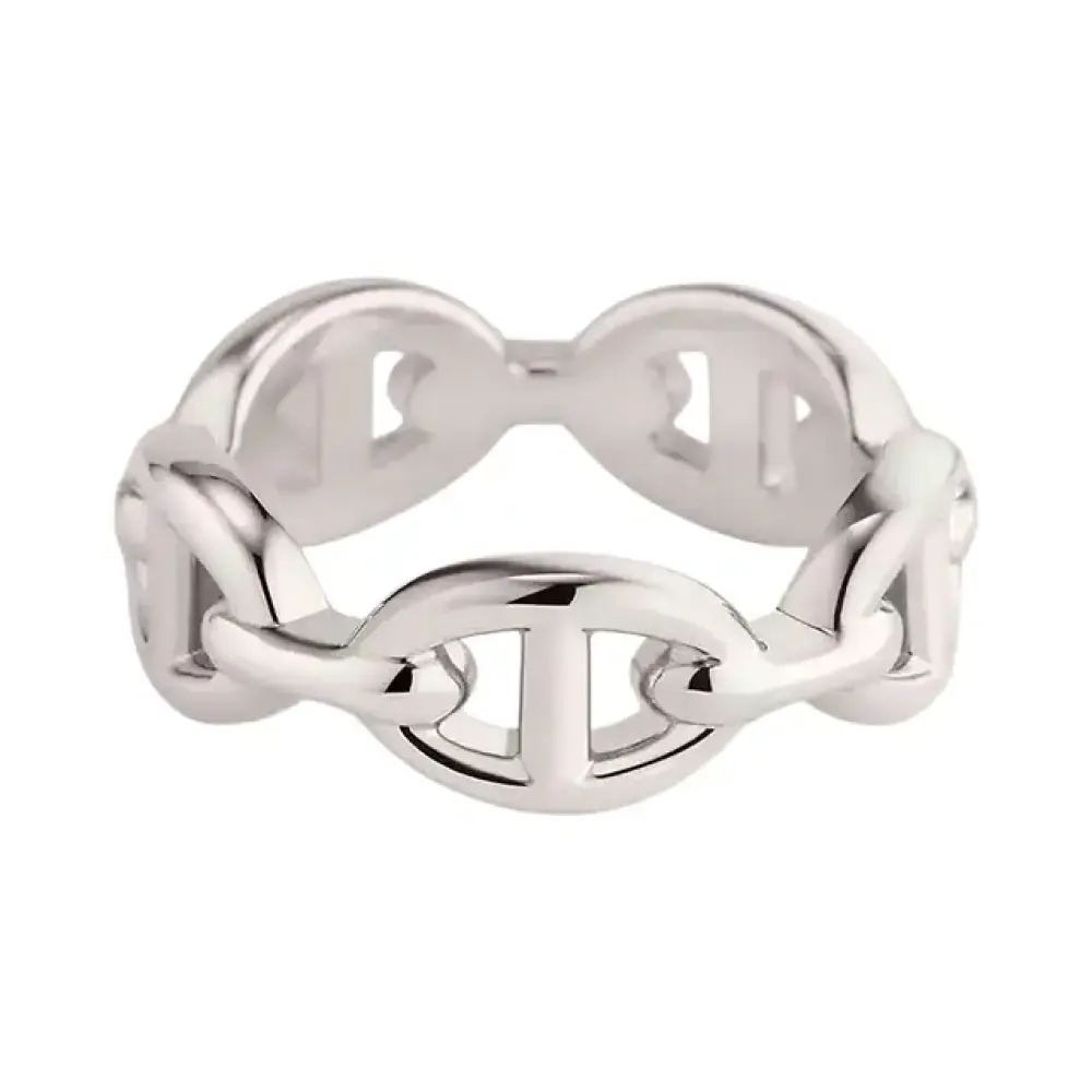 CHAINE D'ANCRE ENCHAINEE RING (SMALL MODEL) · silver