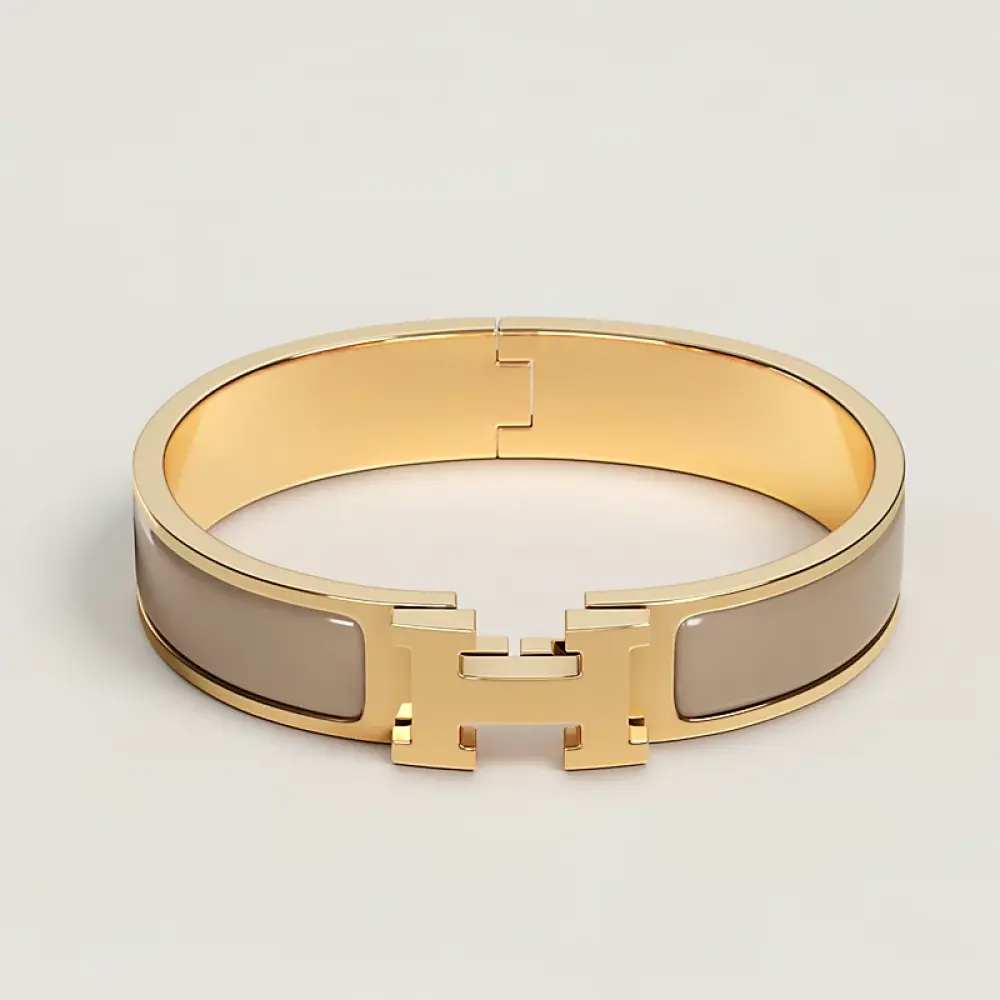 CLIC H BRACELET · maroon glaise ghw