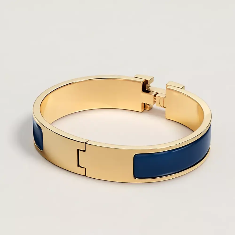 HERMES CLIC H BRACELET ultra marine ghw