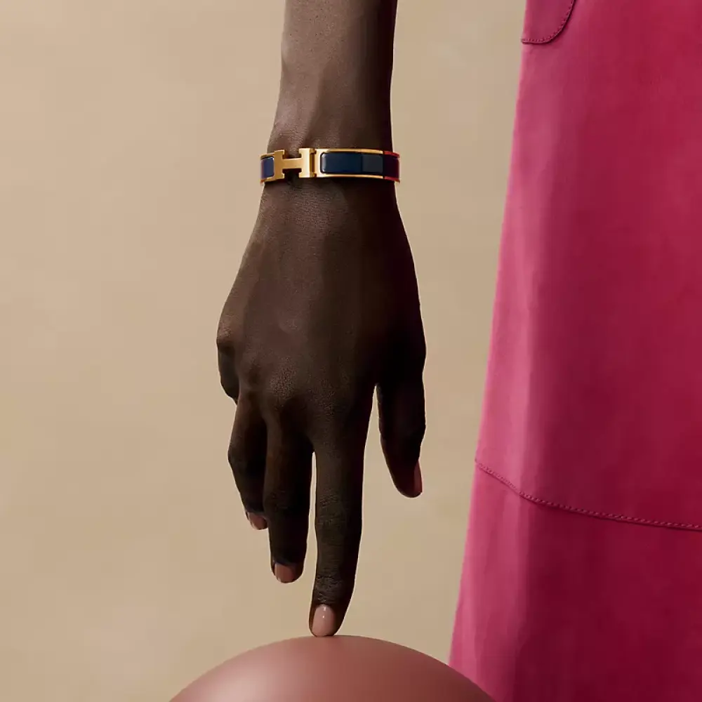 HERMES CLIC H BRACELET ultra marine ghw