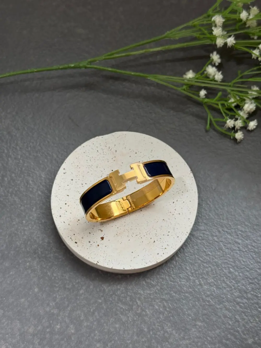 HERMES CLIC H BRACELET ultra marine ghw
