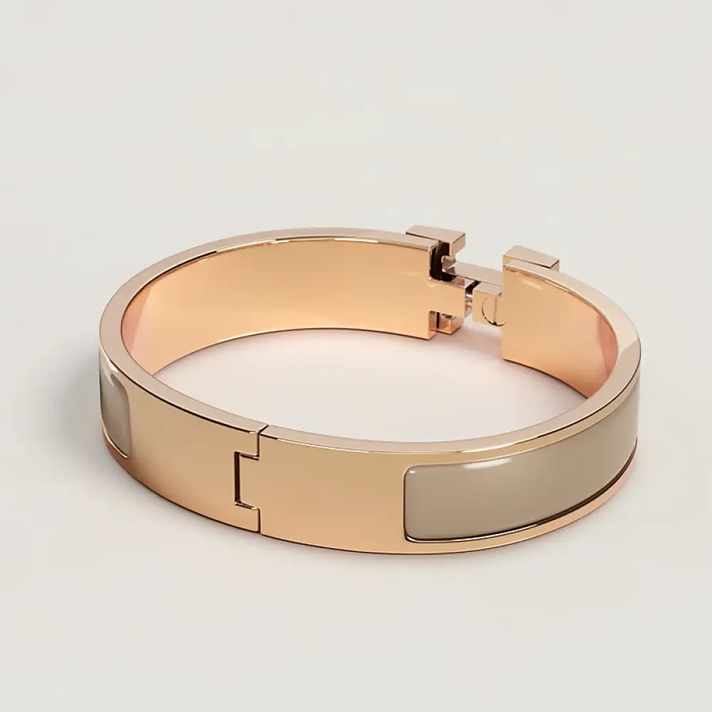 HERMES CLIC H BRACELET maroon glaise rghw