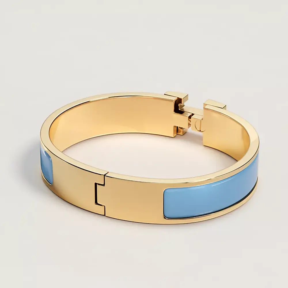 HERMES CLIC H BRACELET chardon ghw