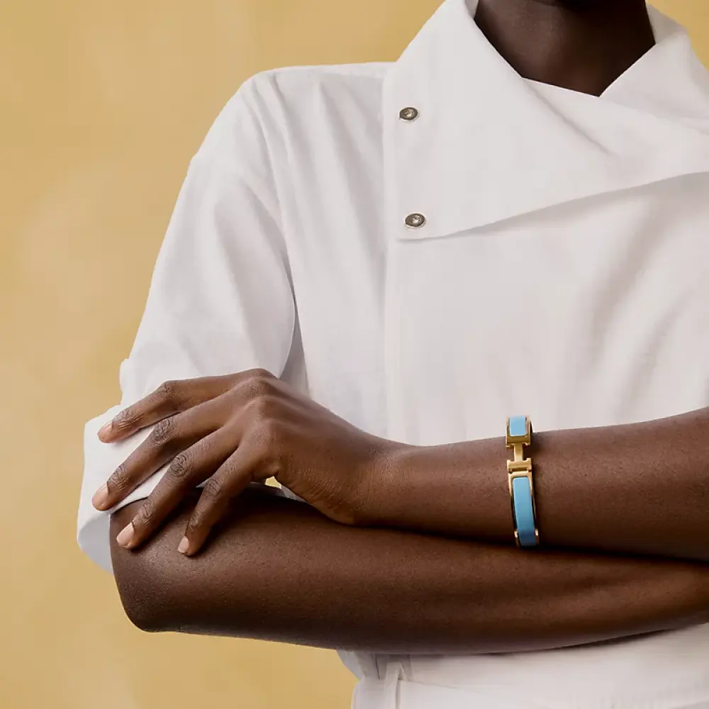 HERMES CLIC H BRACELET chardon ghw