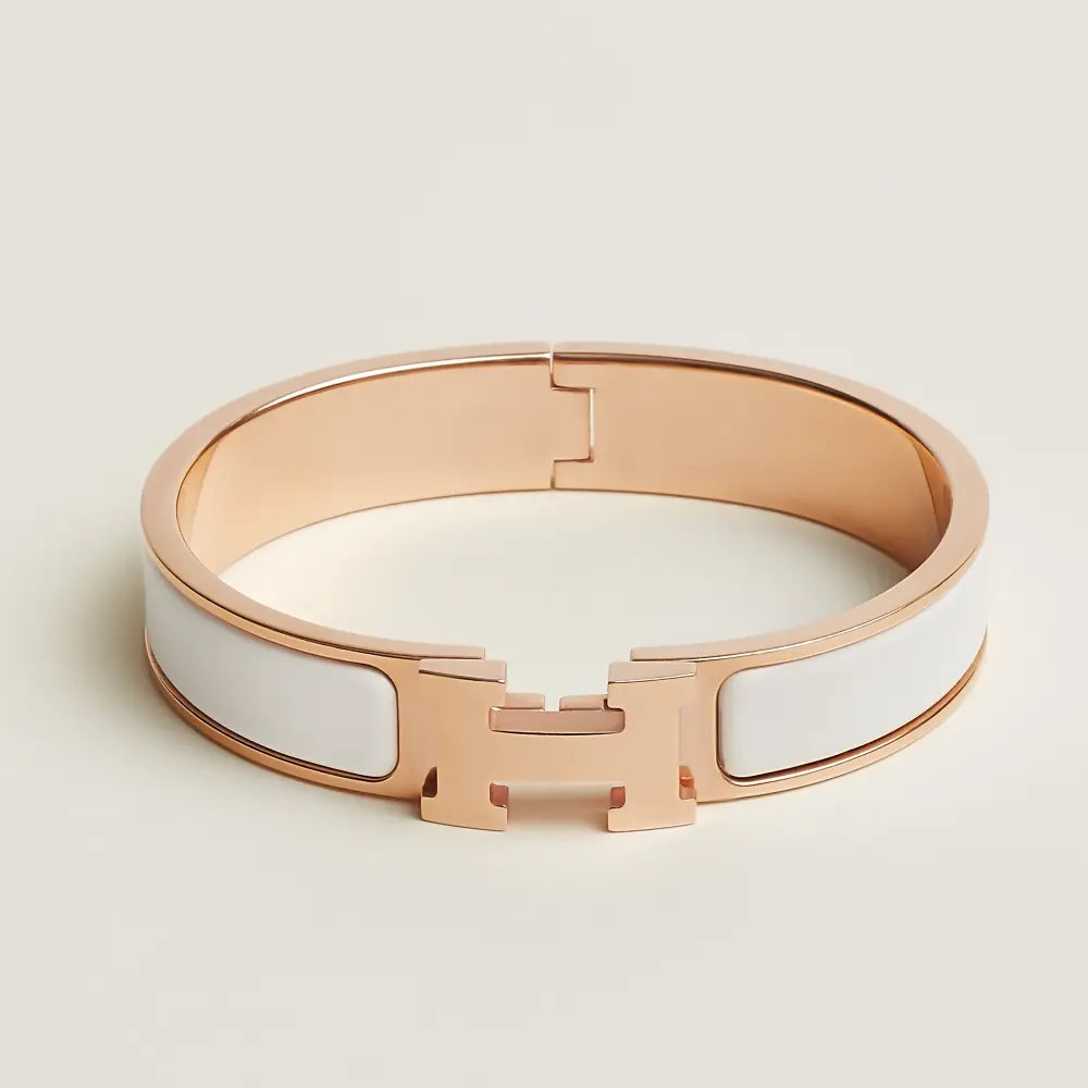 CLIC H BRACELET · white rghw