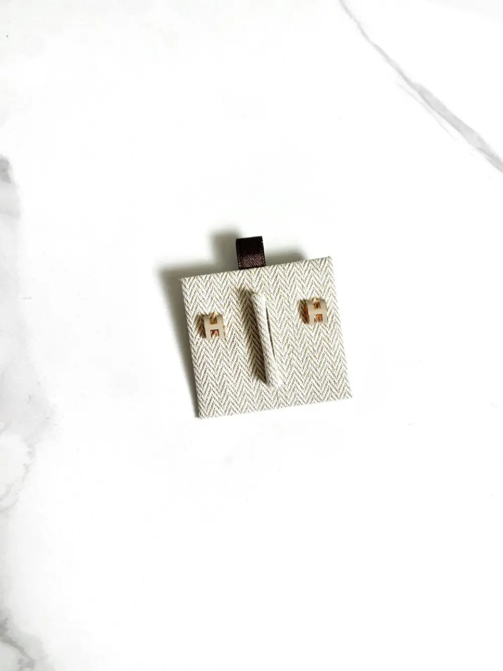 HERMES EARRING POP H maroon glaise rghw