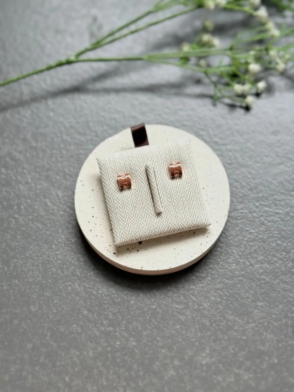 HERMES EARRING POP H new gold rghw