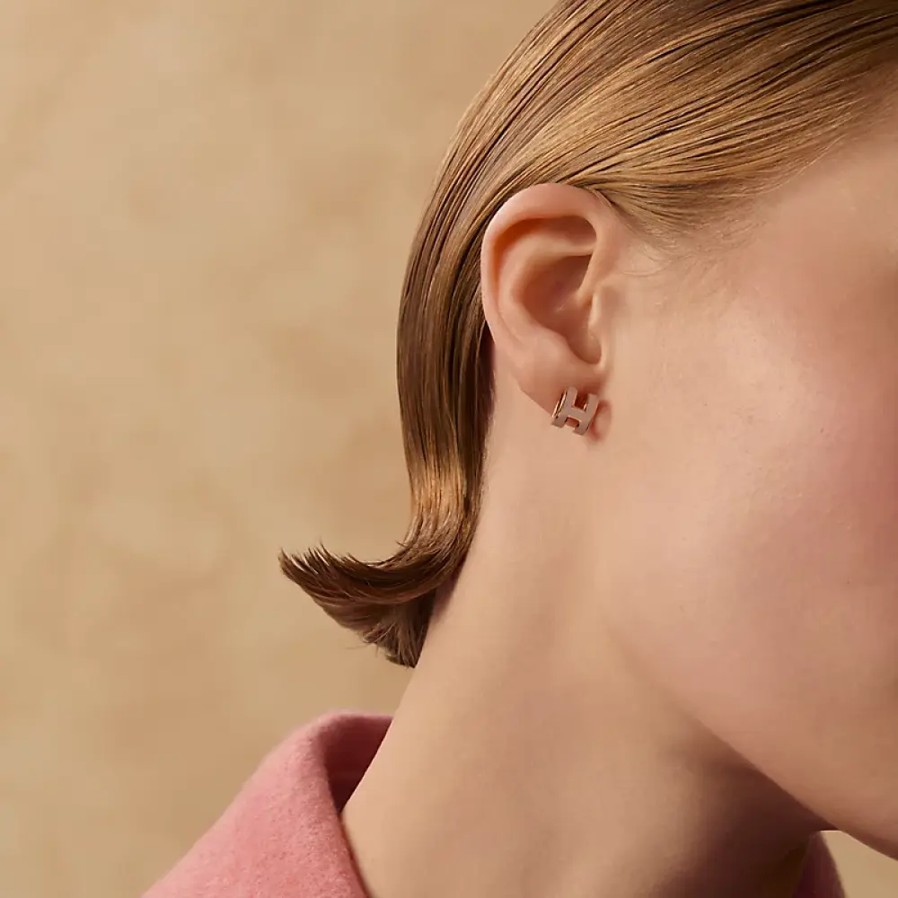 HERMES EARRING POP H poudre rghw