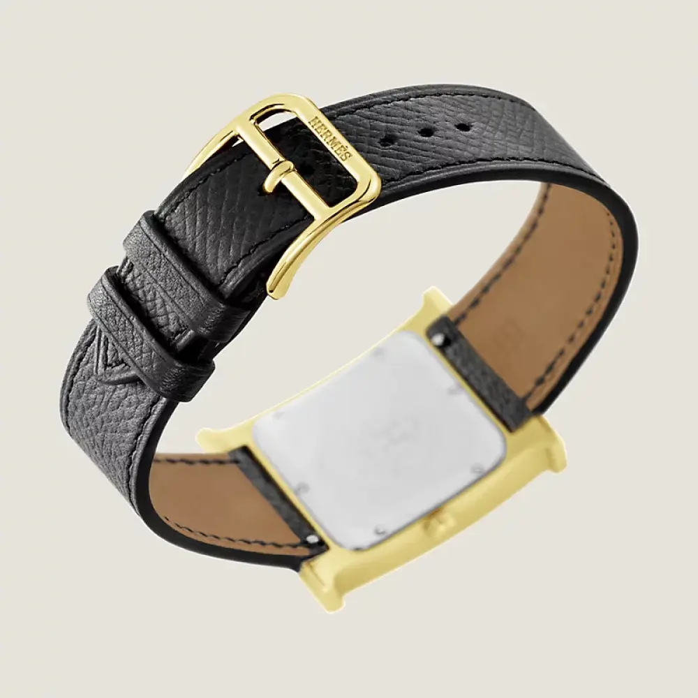 HERMES HHOUR MM black epsom ghw