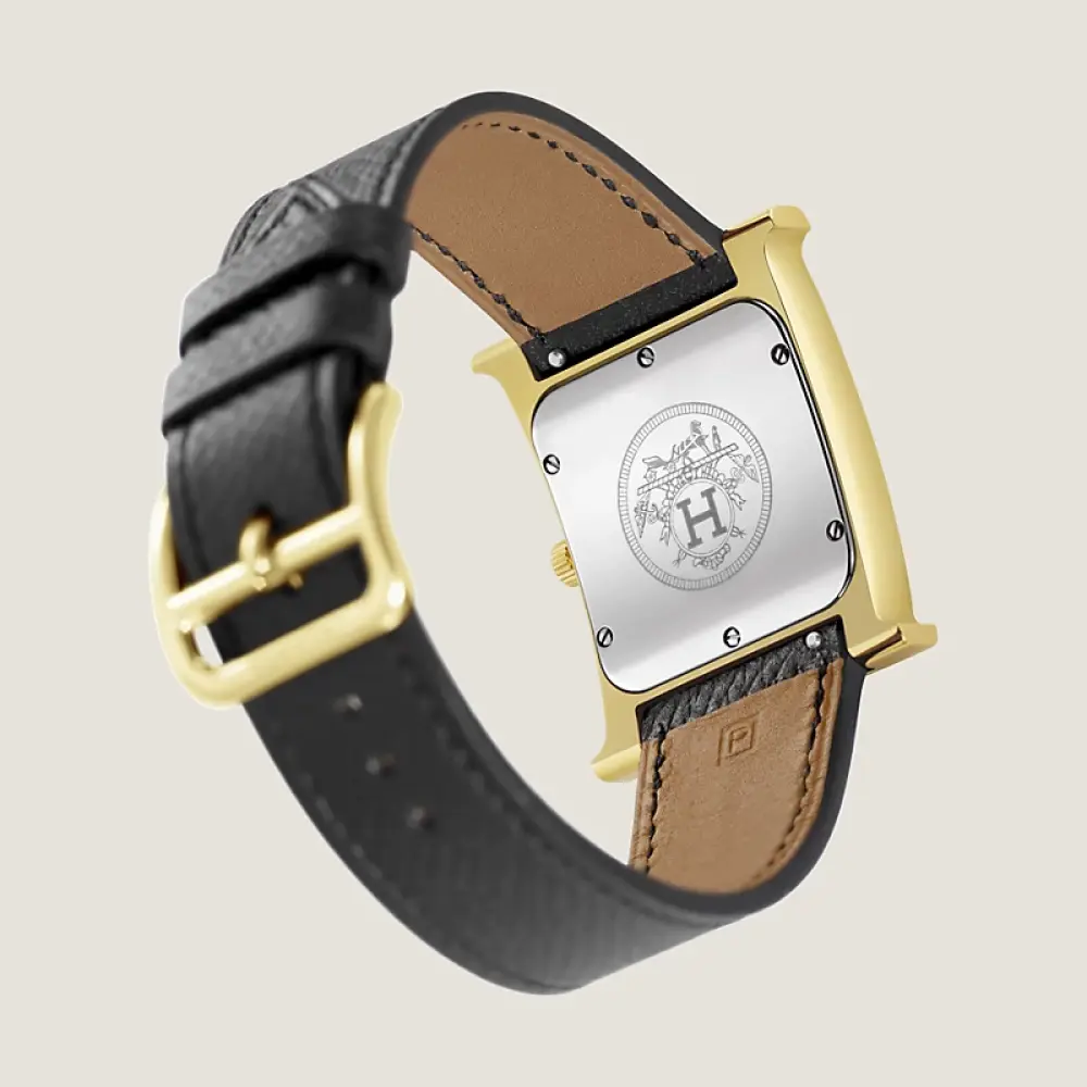 HERMES HHOUR MM black epsom ghw
