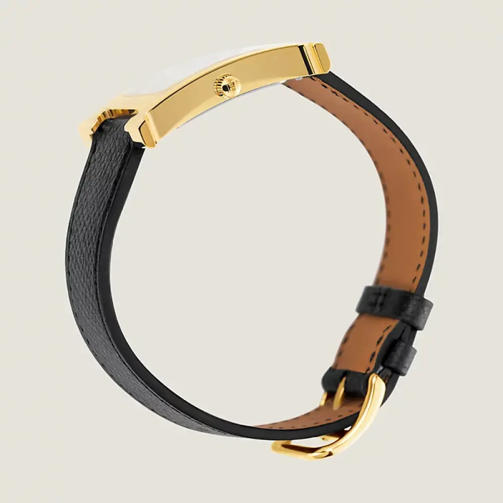 HERMES HHOUR MM black epsom ghw