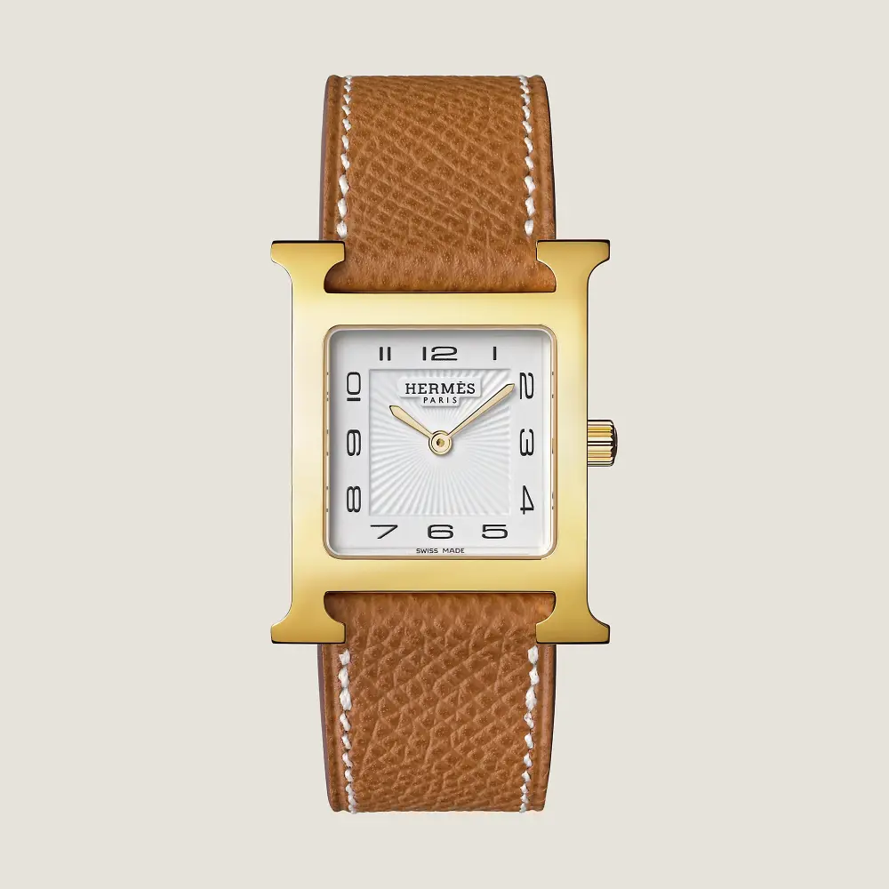 HERMES HHOUR MM gold epsom ghw