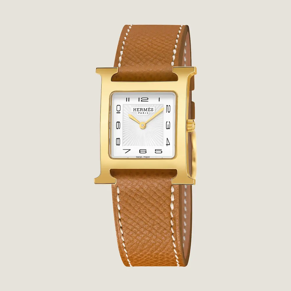 HERMES HHOUR MM gold epsom ghw