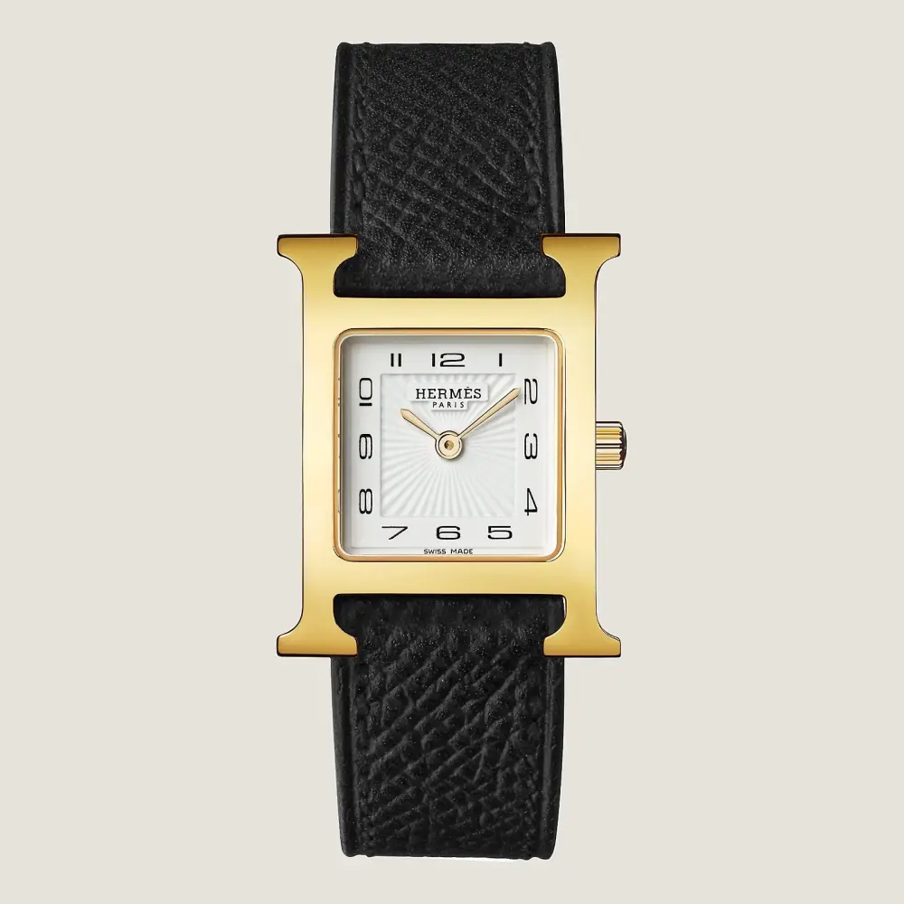 HERMES HHOUR PM black epsom ghw