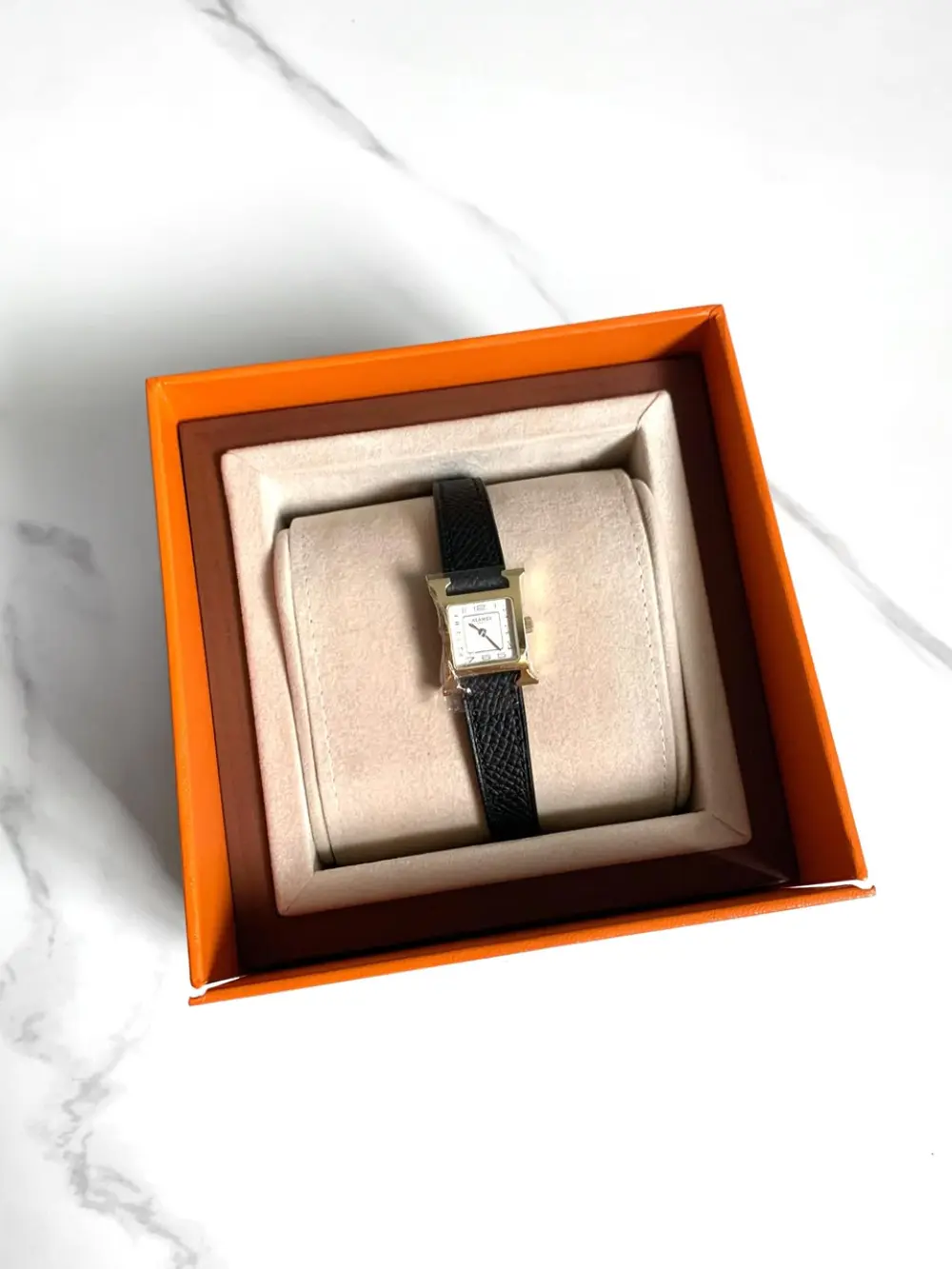 HERMES HHOUR TPM black epsom ghw