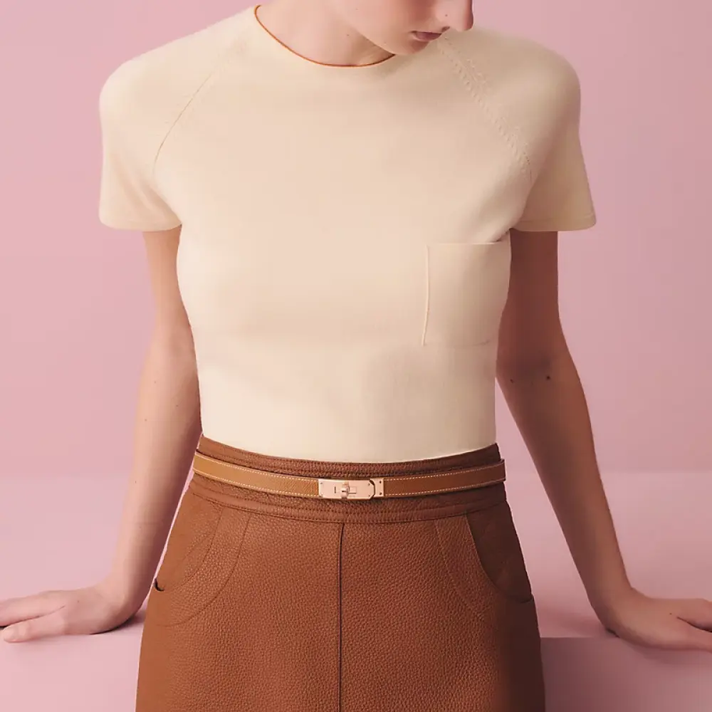 HERMES KELLY BELT gold rghw