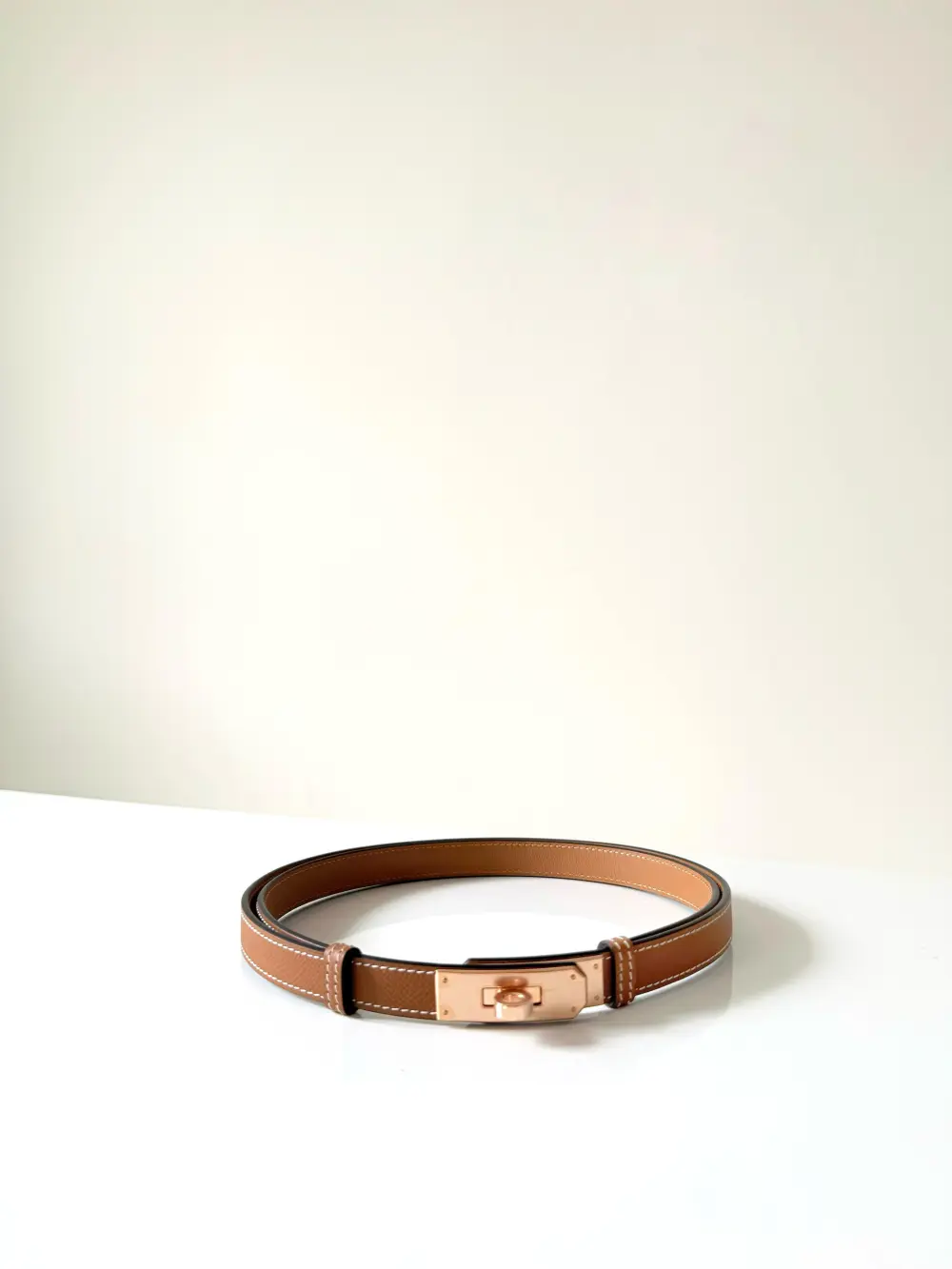 HERMES KELLY BELT gold rghw