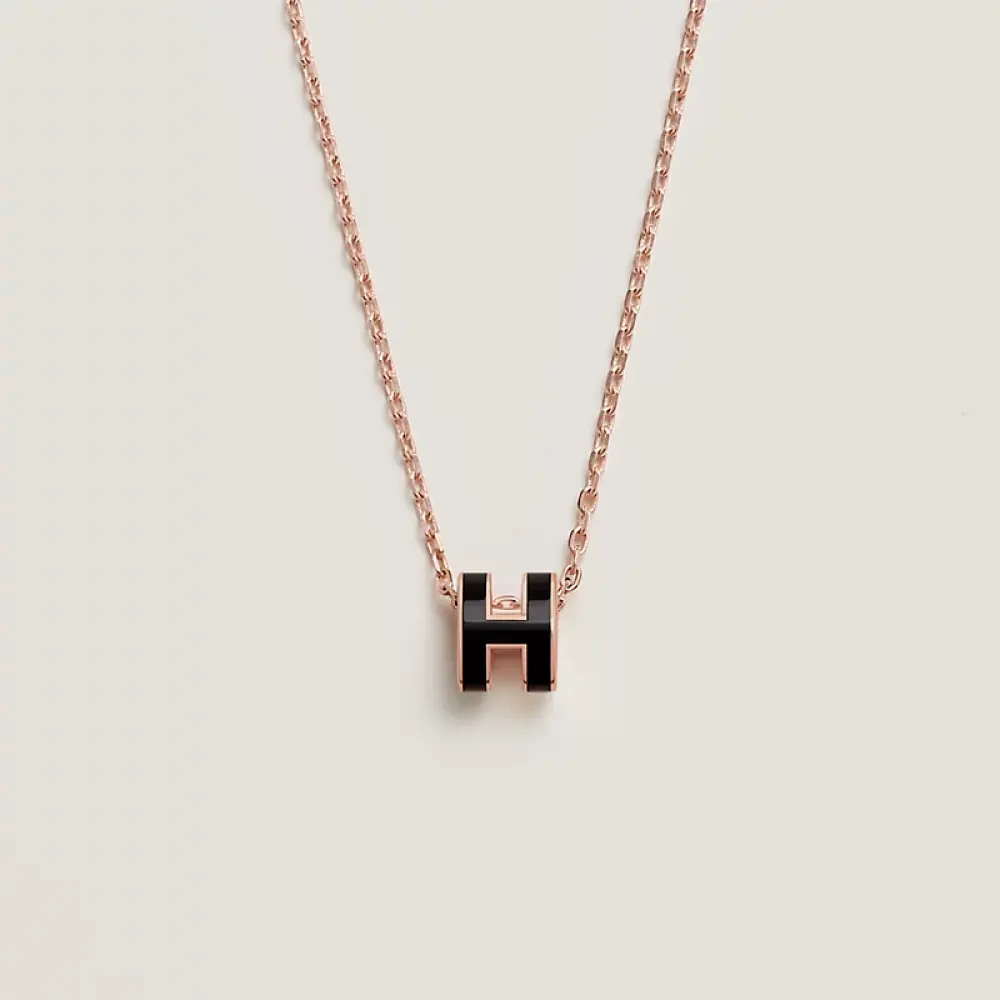 NECKLACE POP H MINI · black rghw