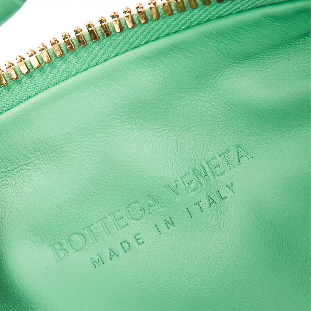 BOTTEGA VENETA BV MINI JODIE siren green ghw