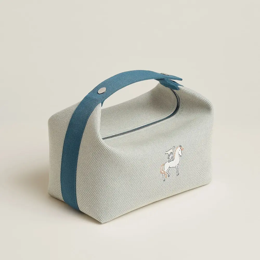 HERMES BRIDE A BRAC CABRIOLE GM blue