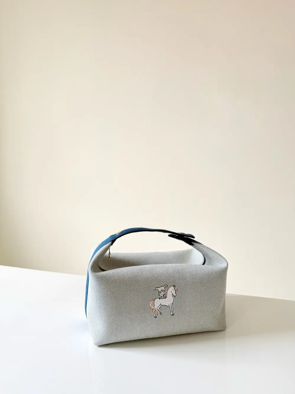 HERMES BRIDE A BRAC CABRIOLE GM blue