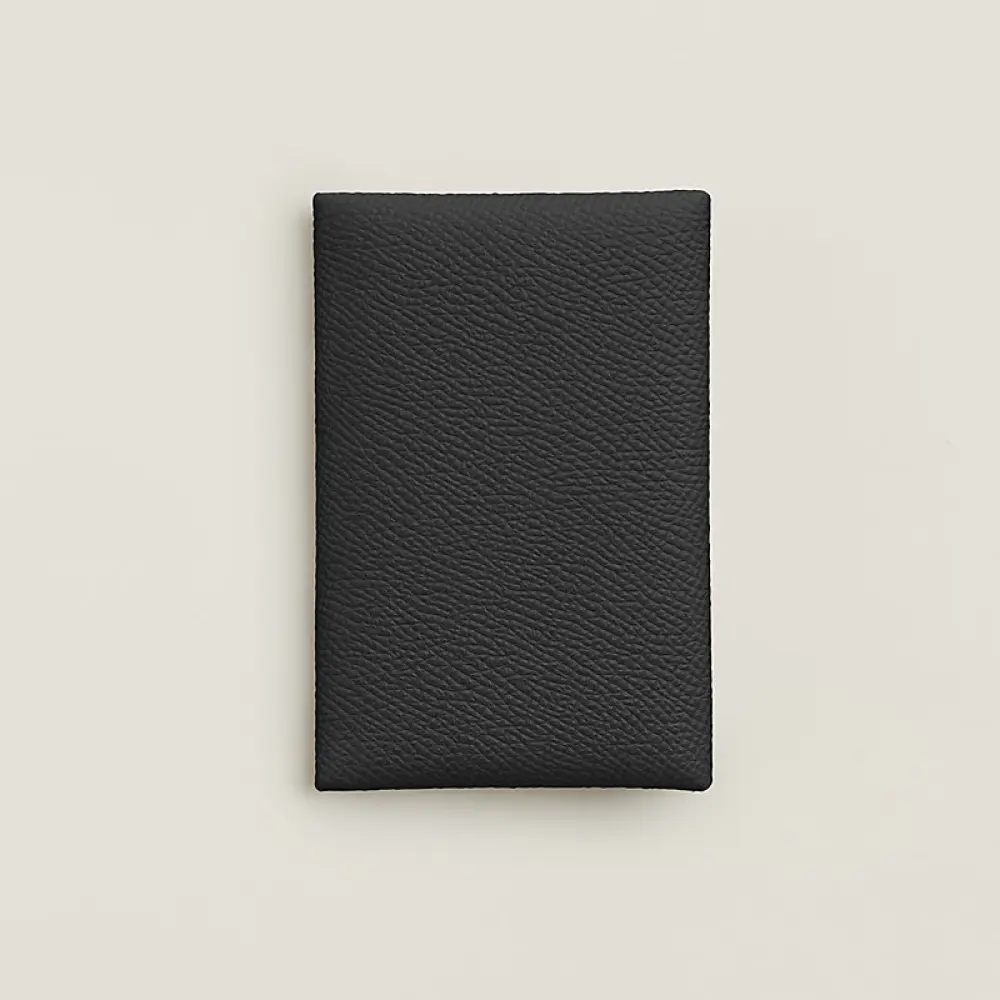 CALVI CARD HOLDER · black epsom