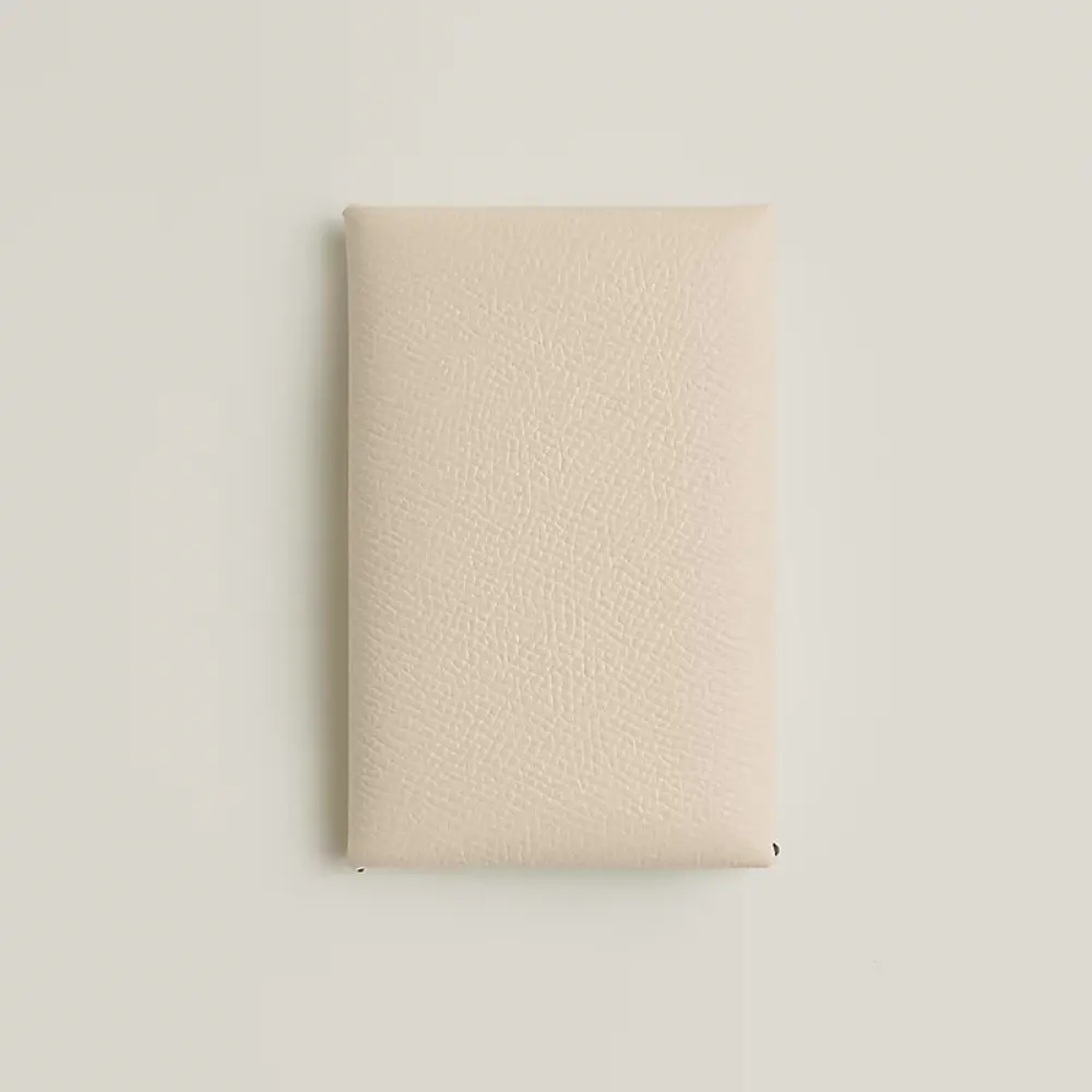 CALVI CARD HOLDER · craie / rouge epsom