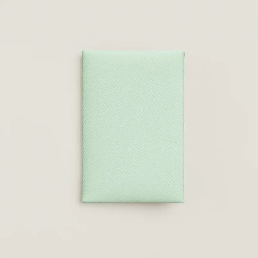 CALVI CARD HOLDER · vert peppermint epsom