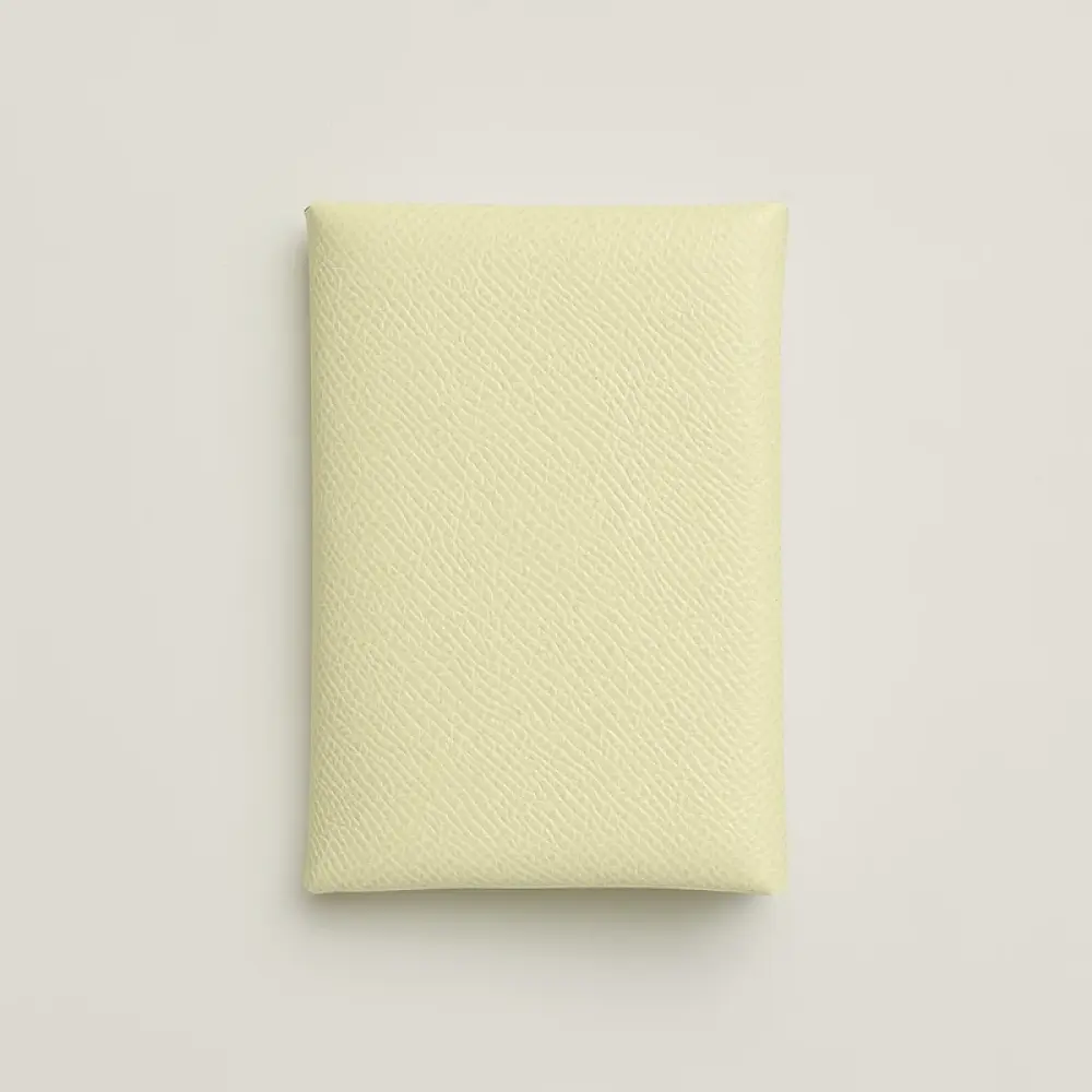 CALVI DUO CARD HOLDER · jaune milton epsom