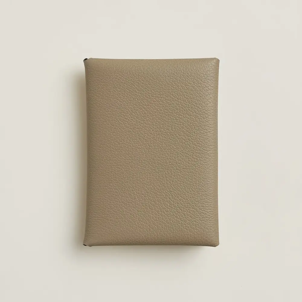 CALVI DUO CARD HOLDER · beige marfa evercalf