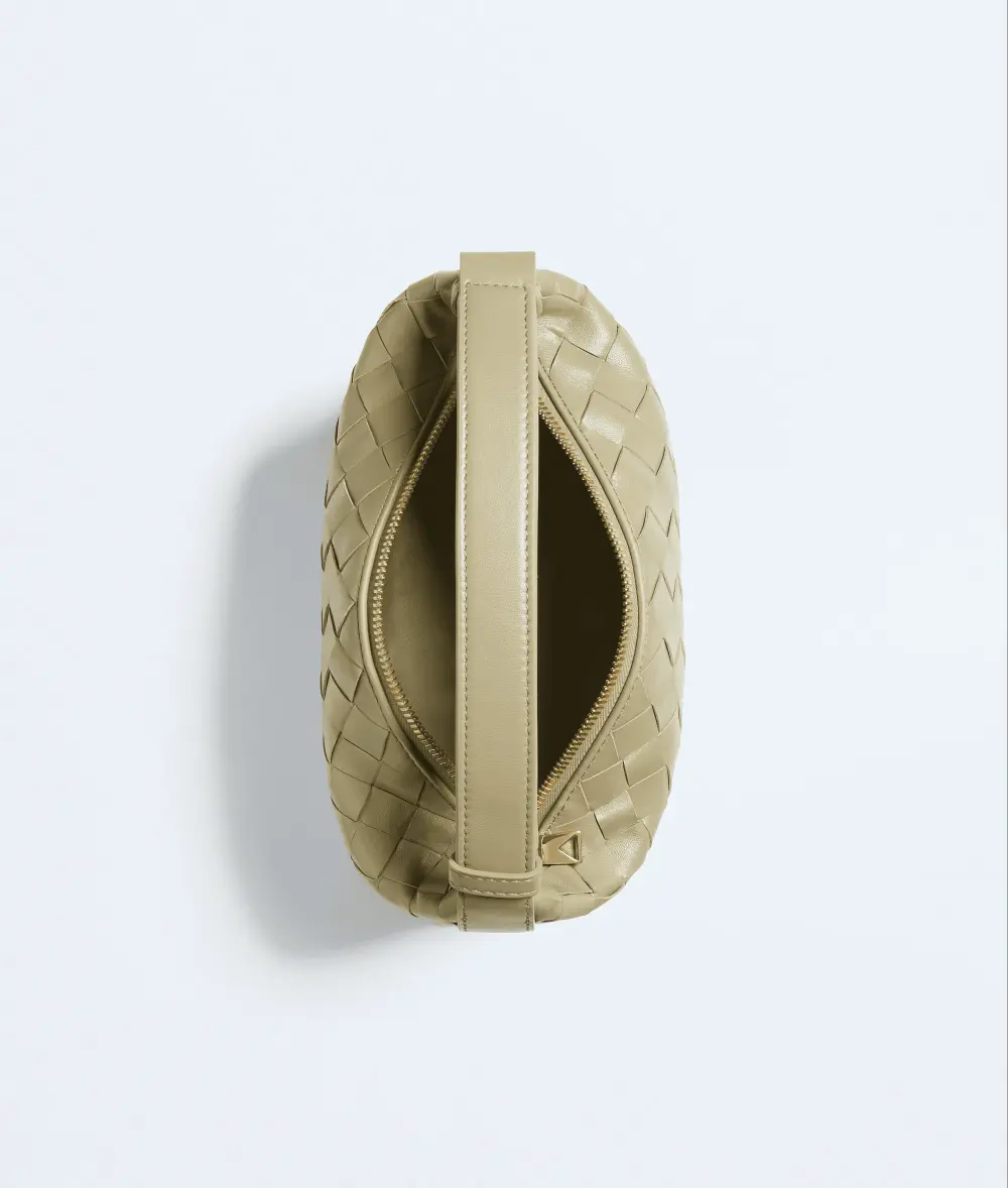 BOTTEGA VENETA BV MINI WALLACE travertine ghw