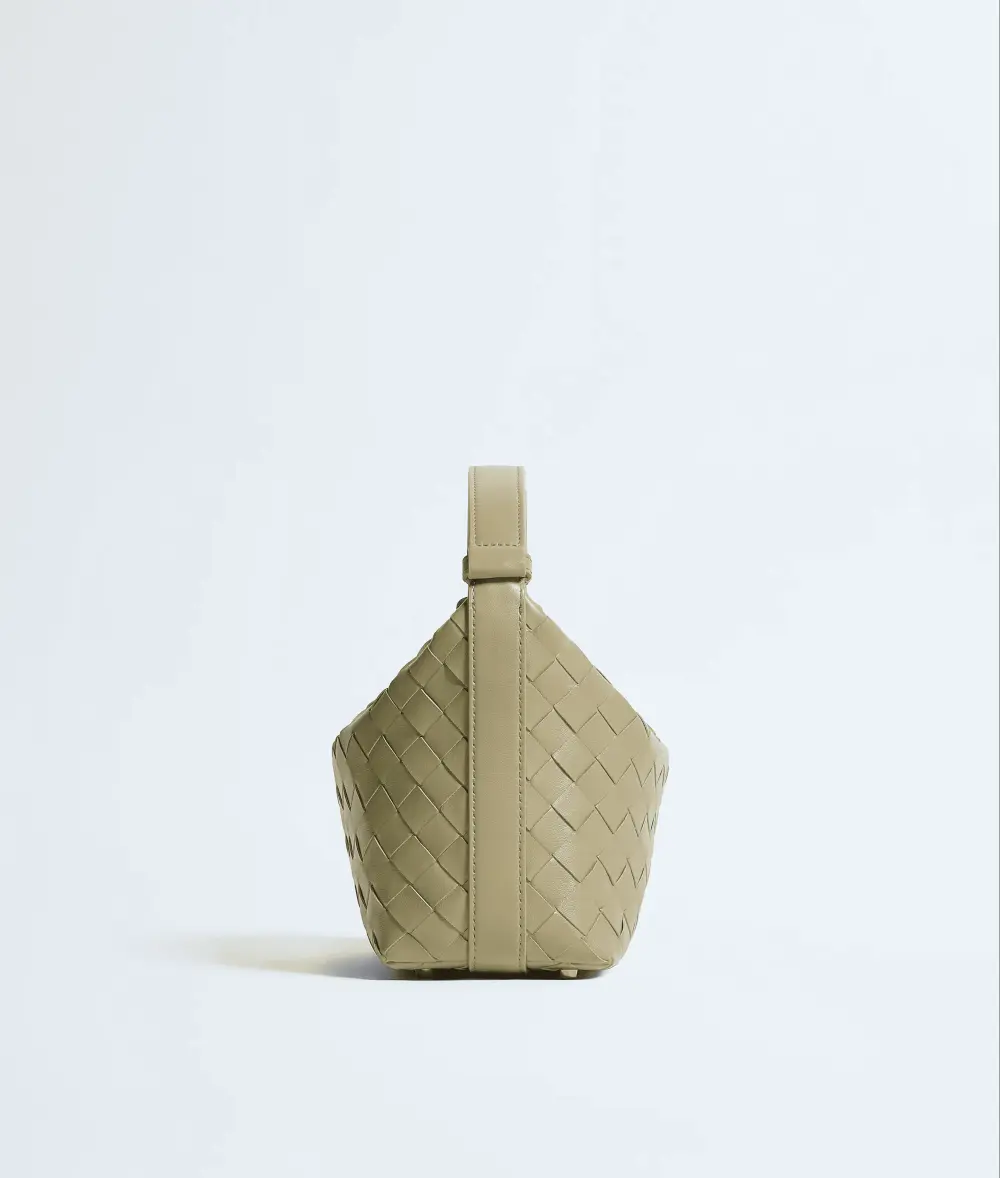 BOTTEGA VENETA BV MINI WALLACE travertine ghw