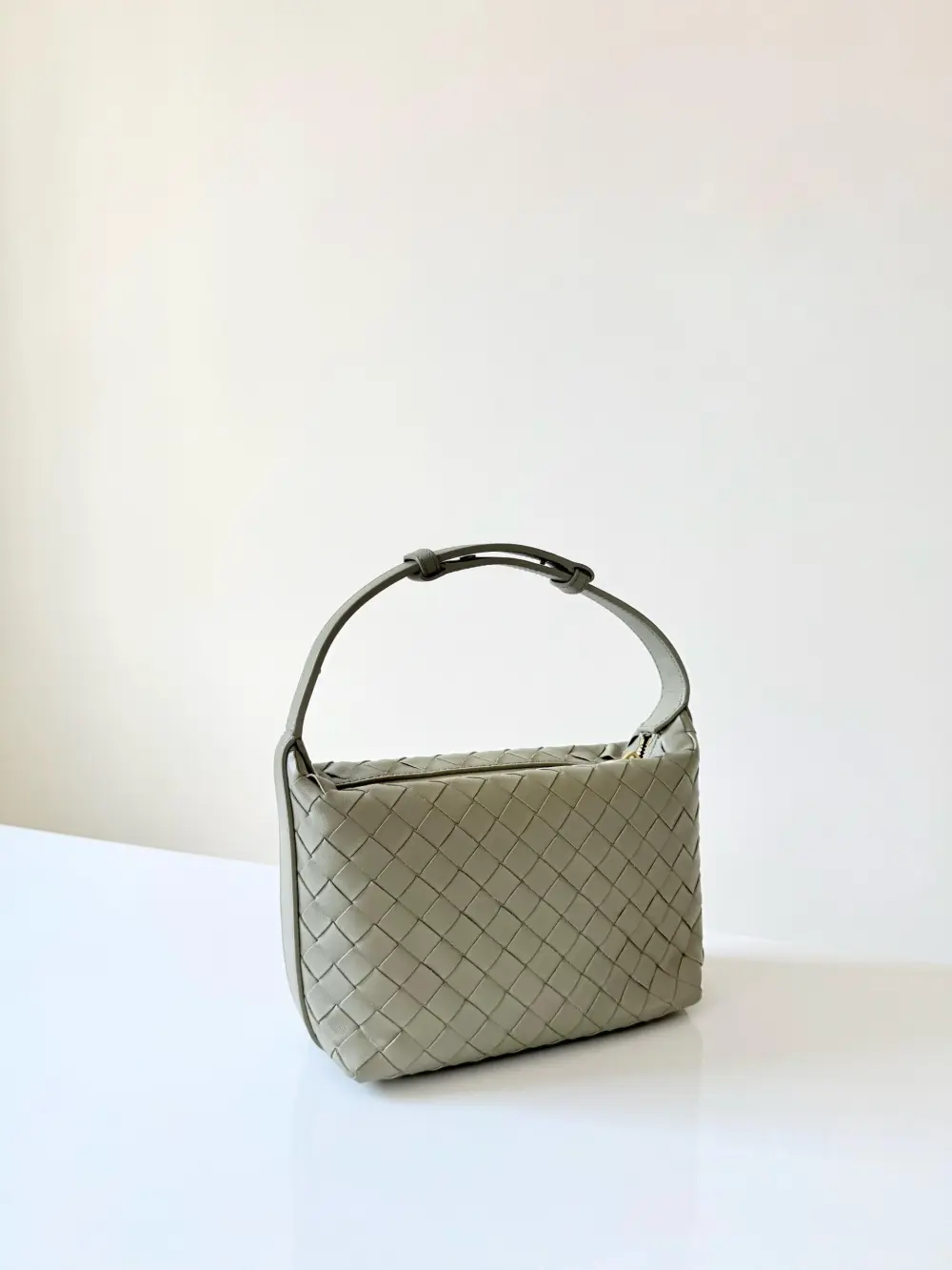 BOTTEGA VENETA BV MINI WALLACE travertine ghw