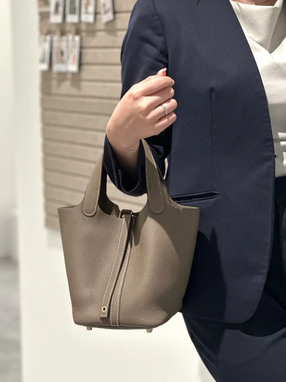 HERMES PICOTIN 18 etoupe ghw