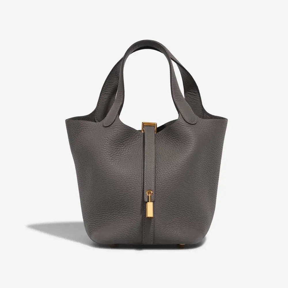 HERMES PICOTIN 18 gris meyer ghw