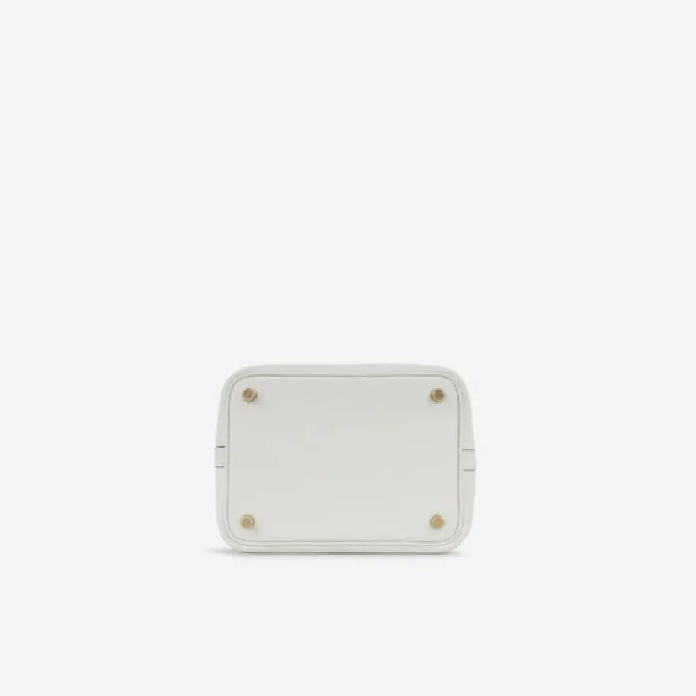 HERMES PICOTIN 18 new white ghw