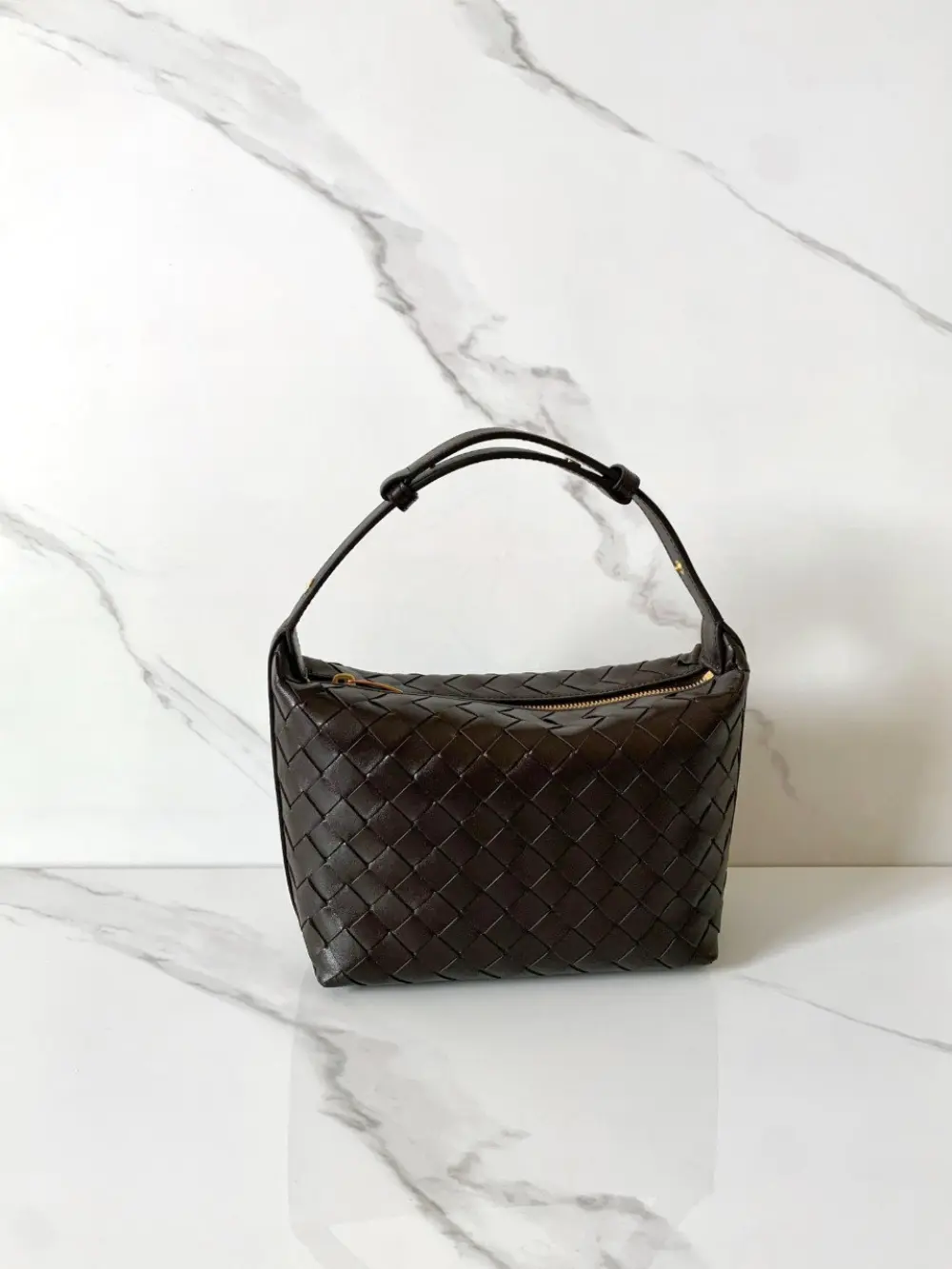 BOTTEGA VENETA BV MINI WALLACE fondant ghw