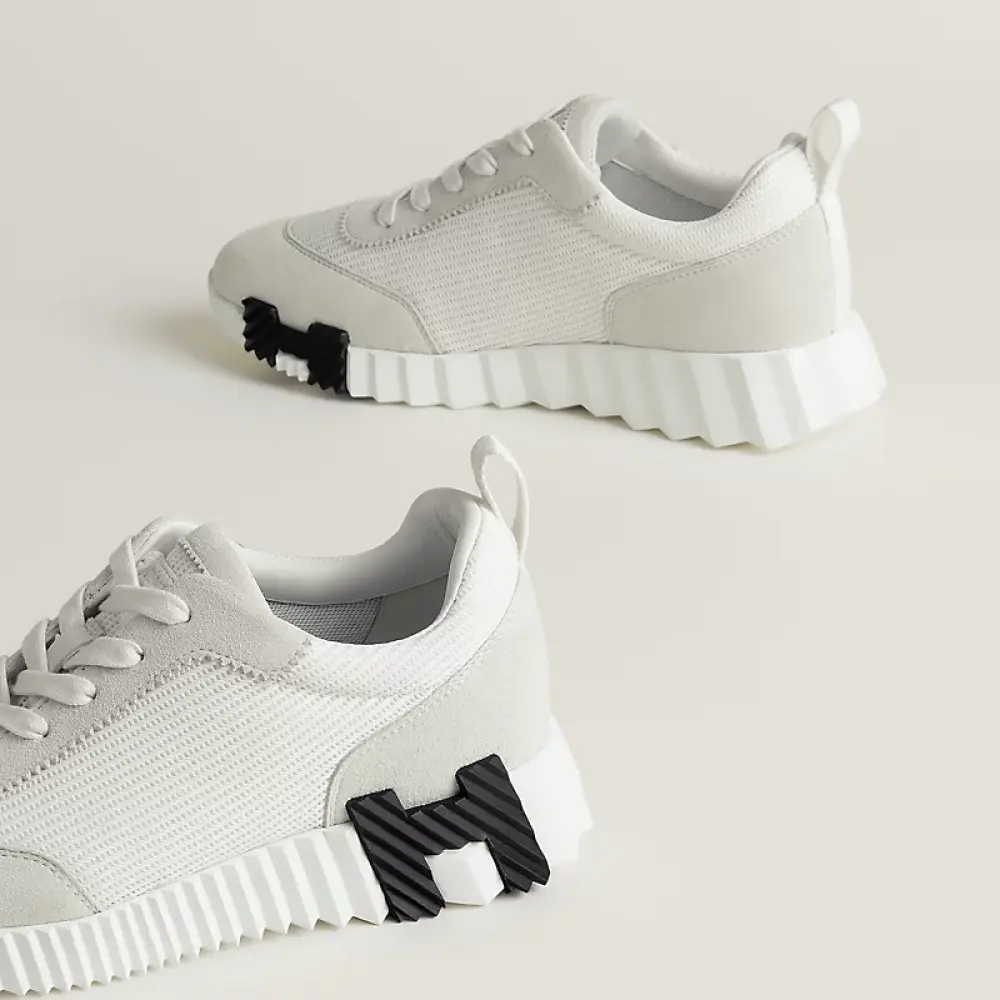 HERMES BOUNCING white perfo h - black