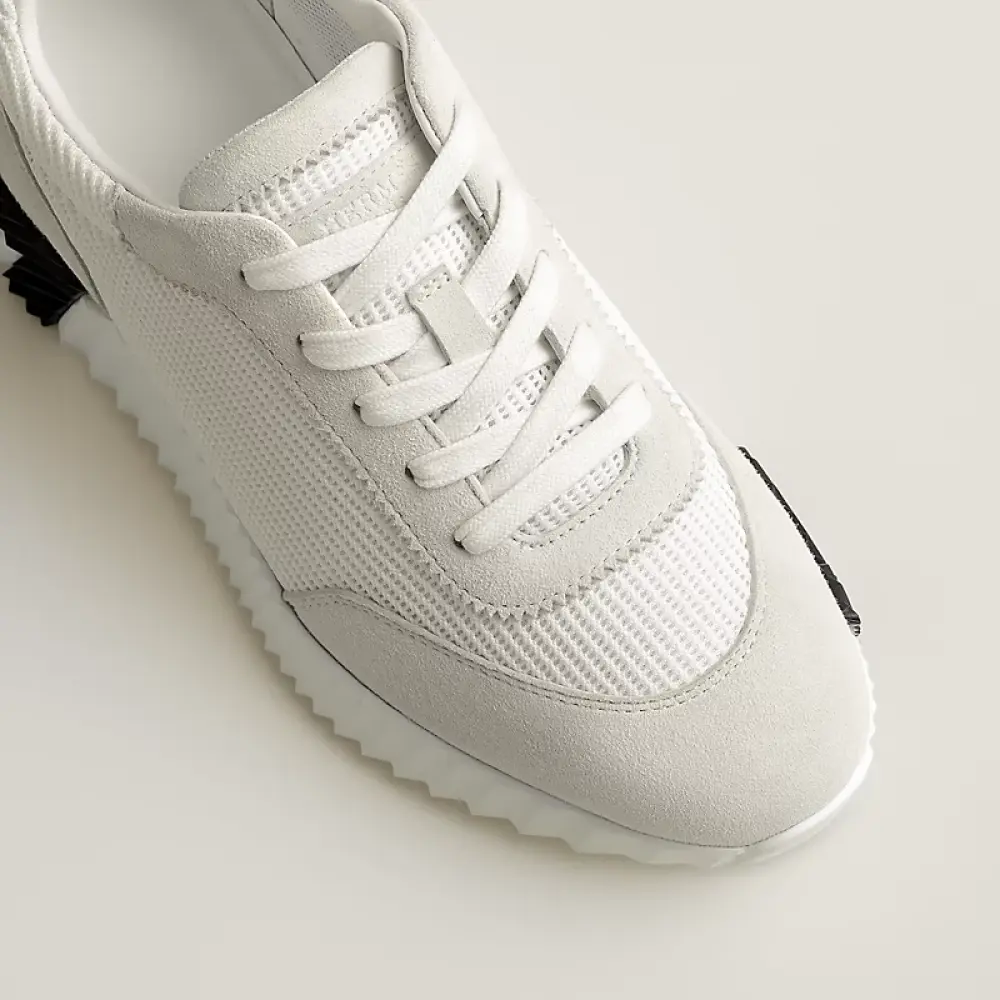 HERMES BOUNCING white perfo h - black
