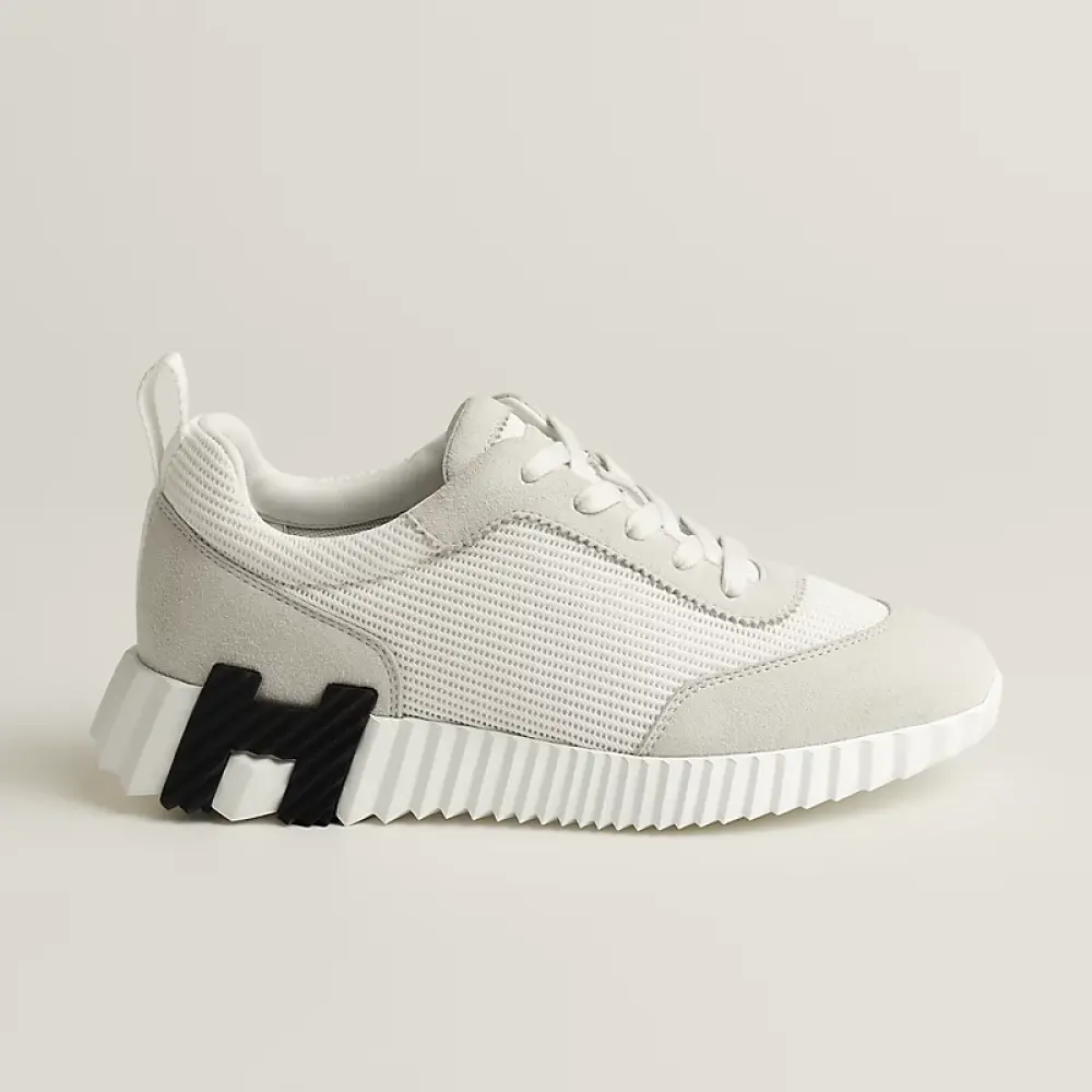 HERMES BOUNCING white perfo h - black