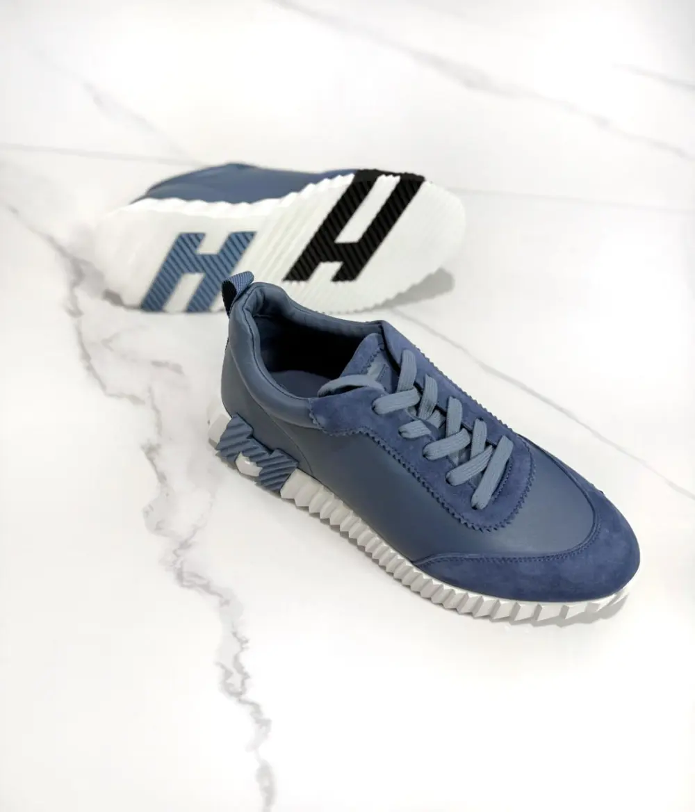 BOUNCING · blue turquin suede